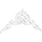 Ekena Millwork Pitch Baile Architectural Grade PVC Gable Pediment, 60"W x 22 1/2"H x 1"P (9/12) GPP060X023X100BAI - alternate 1